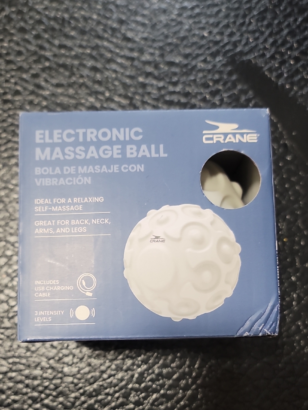Crane White Electronic Vibrating Self-Massage Ball